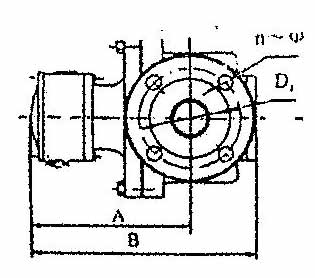 椭圆齿轮流量计安装尺寸图